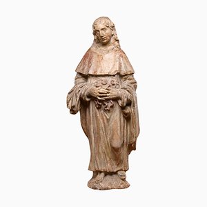 Saint Erasmus Statue aus Stein, 17. Jh