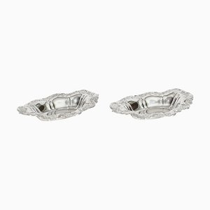 Silver-Plated Bon Bon Dishes from Falstaff, 1950s, Set of 2