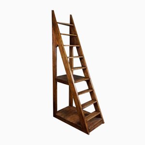Large Antique Library Ladder