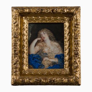 Mary Magdalene, Early 1700s, Gouache, Framed