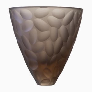 Cone Shaped Vase in Glass, 1970