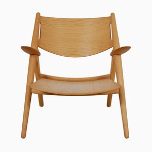 CH28T Lounge Chair in Oiled Oak by Hans Wegner for Carl Hansen & Søn