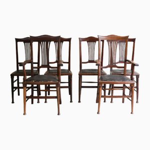 Chaises de Salle à Manger Édouardiennes, Set de 6