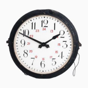 Large Double Sided Great Western Rail Electric Platform Clock