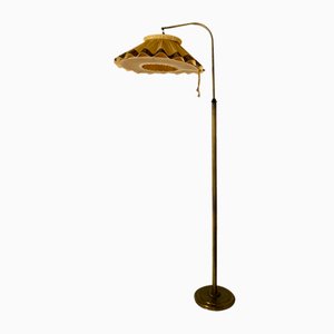 Floor Lamp in Brass, 1940s