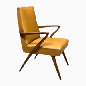Vintage Sessel aus Leder, 1950er