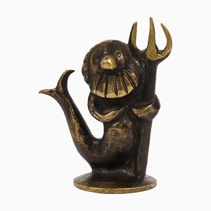 Figurine de Neptune Sea God par Walter Bosse, 1950s