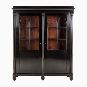 Antique French Empire Period Ebonised Bookcase, 1800s