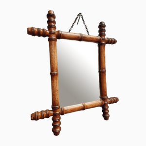 Vintage Mirror in Faux Bamboo Frame