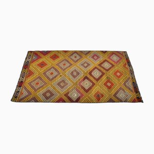 Ethnic Cicim Clipping Rug in Wool