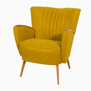 Mid-Century Mustard Lounge Chair, 1950s