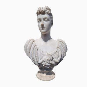 T Waldo Story, Bust of Lady, 1894, Marble