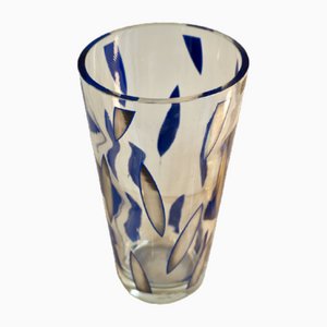 Glass Vase by Ettore Sottsass for Egizia, 1980s