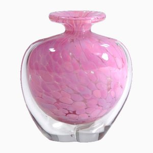 Small Vintage Glass Vase from Mdina, 1980s