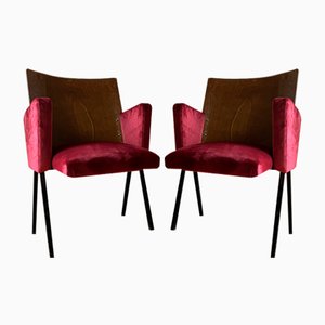 Mid-Century Theater Sessel, 1950er, 2er Set