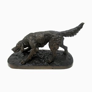 Bronze Grand Tour Hundefigur nach Pierre-Jules Mene, 1800er