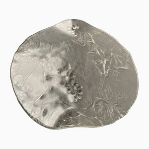 Vintage Scandinavian Glass Cake Plate, 1970s