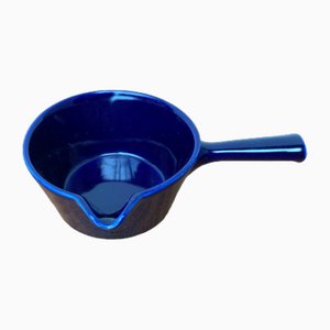 Small Vintage German Dark Blue Ceramic Bowl from Schönwald