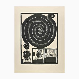 Pierre Alechinsky, Untitled, Woodcut Print, 1970s