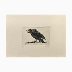Enotrio Pugliese, Crow, Etching, 1963