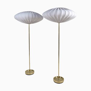 Midc-Cntury Swedish Brass Floor Lamps from Fagerhults Belysning, 1960s, Set of 2