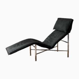 Leather Lounge Chair by T. Björklund for IKEA, 1980s