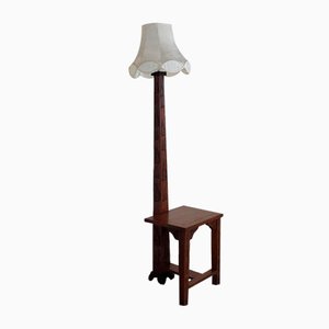 20th Century Chinese Carved Hardwood Standard Lamp