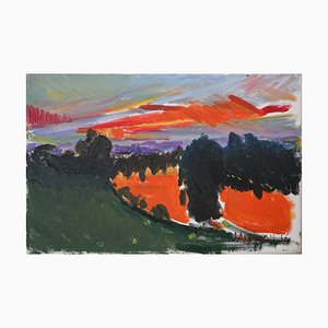 Jackson, Richmond Hill, Expressionist Sunset Study, 2010, Oil on Canvas