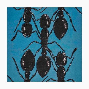 Peter Kogler, Ants, 1995, Siebdruck auf Leinwand