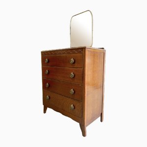 Vintage Chest of Drawers with Mirror by Lebus