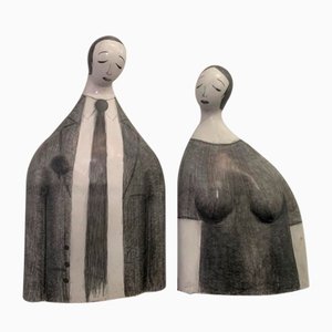 Yuri Zatarain, Thought of Love, 2005, Ceramica e grafite, set di 2