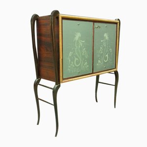 Mueble bar italiano de Osvaldo Borsani, años 50