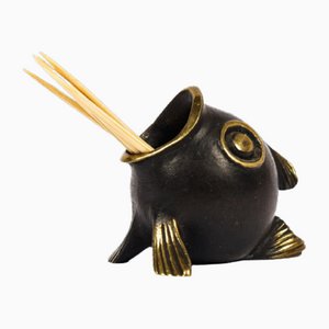 Fish Toothpick Holder by Richard Rohac, 1950s