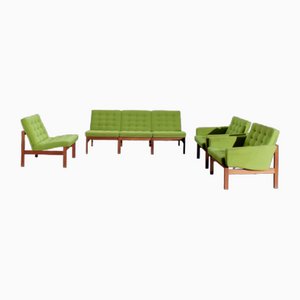 Living Room Set by Ole Gjerløv-Knudsen & Torben Lind for Cado, Set of 7