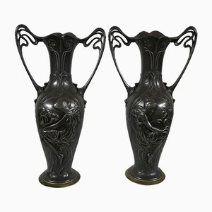 Art Nouveau Vases, 1890s, Set of 2