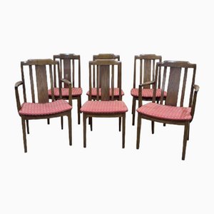 Stühle und Sessel aus Eschenholz von G-Plan, 1970er, 6er Set