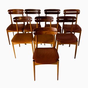 Skandinavische Stühle, 1960er, 8er Set