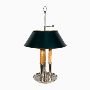 20th Century Siilver Plated Metal Bouillotte Lamp