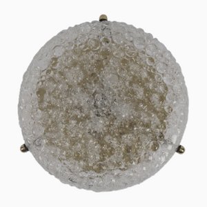 Hollywood Regency Bubble Glass Ceiling Lamp from Hillebrand, Germany, 1960s