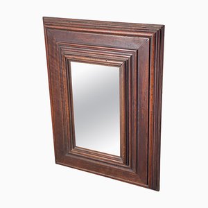 Late 19th Century Brown Color Classical Beaux Arts Wood Frame Mirror, England