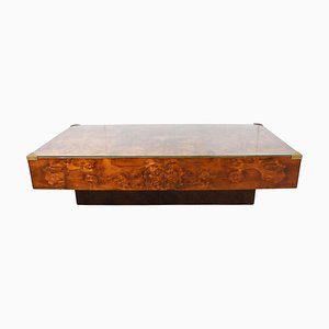 Burl Wood Coffee Table by Jean Claude Mahey, 1970s