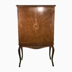 Queen Anne Style Bar Cabinet, Early 1900s