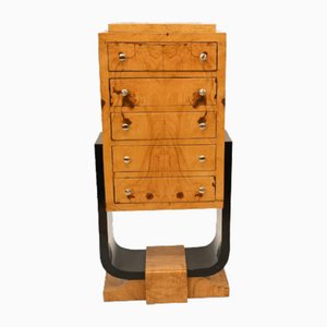 Art Deco Chest Drawers Tall Boy Commode