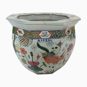 Maceta china de porcelana Qianlong