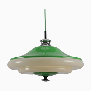 Space Age 05652/01 Pendant Lamp in Green for Massive, 1970s