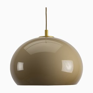 Space Age Brown Pendant Lamp, 1970s