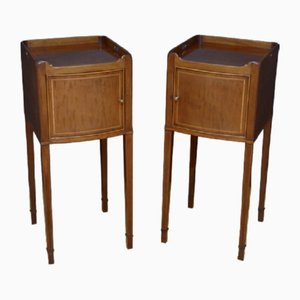 Edwardian Bedside Tables in Mahogany, 1900, Set of 2