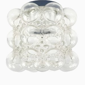 Mid-Century Bubble Glass Flush Mount or Ceiling Lamp by Helena Tynell for Limburg, Germany, 1960s