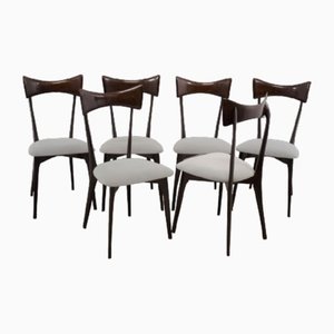 Italian Chairs attributed to Ico & Luisa Parisi for Ariberto Colombo, 1950s, Set of 6