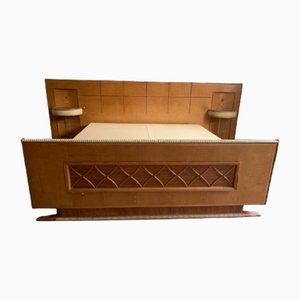 Letto Art Déco in acero, anni '30